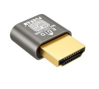 FUERAN Conector HDMI Dummy Plug, emulador de pantalla virtual, adaptador de pantalla fantasma sin cabeza (4K60Hz-1P-(default1440))