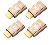 FUERAN Emulador Emulador Edid Passthrough Eliminado Emulador Adaptador de 3ª generación Trabajo con Mac Thunderbolt a HDMI Interruptores/Extensor/Receptor AV/Divisores de video 4k,3840x2160@60Hz-4pack