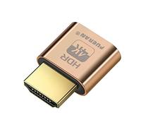 FUERAN Enchufe simulado HDMI 4K HDR - Emulador de pantalla sin cabeza para monitor virtual GPU soporta hasta 4K a 60Hz, 1080P 120Hz | Plug & Play para renderizar, acceso remoto | Compatible con