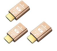 FUERAN Hdmi Edid Emulador Passthrough Eliminated Emulator Adapter 3ª generación Funciona con Mac Thunderbolt a HDMI Switches/Extensor/Receptor AV/Divisores de vídeo 4k- 3840x2160@60Hz-3pack