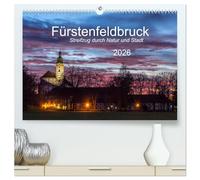 Fürstenfeldbruck - Streifzug durch Natur und Stadt (hochwertiger Premium Wandkalender 2026 DIN A2 quer), Kunstdruck in Hochglanz: Zwölf interessante ... der Großen Kreisstadt im Westen von München.