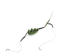 Fuerte Afilado Juego de anzuelos Pesca Carpa con 2, señuelo, Cebo, Trampa, alimentador, Jaula, Anzuelo Afilado, Accesorio Anzuelos de Pesca(70g)