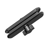 Fuerte brazo de soporte de aleación de aluminio con doble portalámparas para soporte de bola de 1 pulgada, soporte para bicicleta y teléfono móvil, soporte de base esférica