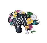 Fuerte Cierre Magnético Patrón De Cebras Joyas Arte Ropa Pin Para Ropa Oficina Y Actividades Aire Libre Regalo Joyería Sostenible