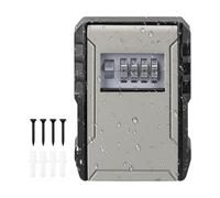 Fuerte con Llave genérica - de Seguridad con código | de Pared con combinación extraíble 12x8, 9cm/4.72x3.5 Pulgadas, Almacenamiento Seguro de Llaves de Repuesto para el hogar,