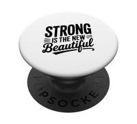 Fuerte es la Nueva y Hermosa Cita de empoderamiento PopSockets PopGrip Adhesivo