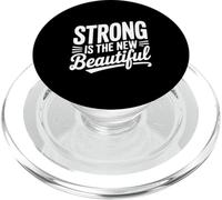 Fuerte es la Nueva y Hermosa Cita de empoderamiento PopSockets PopGrip para MagSafe