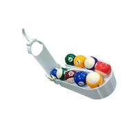 Fuerte estante de billar para 9 pelotas diseñado para la gestión durante actividades de práctica individuales, soporte permanente para pelotas