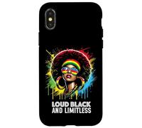 Fuerte Negro Y Limitless Afro Queer Gay Orgullo LGBTQ Mujeres Carcasa para iPhone X/XS