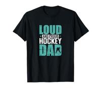 Fuerte Orgulloso Hockey Papá Deportes Padre Hockey sobre Hielo Camiseta