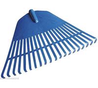 Fuerte plástico cabeza de rastrillo de jardín flexible 45 cm de ancho, césped hierba hojas