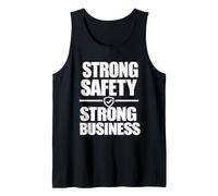 Fuerte Seguridad Fuerte Negocio Fuerte, Regalo de Cultura de Seguridad en el TR Camiseta sin Mangas