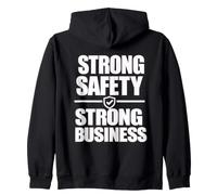 Fuerte Seguridad Fuerte Negocio Fuerte, Regalo de Cultura de Seguridad en el TR Sudadera con Capucha