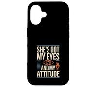 Fuerte voluntad Hija mamá Regalo Orgulloso rebelde Chica Vida Carcasa para iPhone 16