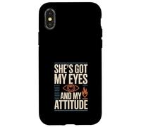 Fuerte voluntad Hija mamá Regalo Orgulloso rebelde Chica Vida Carcasa para iPhone X/XS