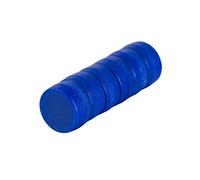 Fuertes imanes Magnetastico® de neodimio, con capa de protección, tamaño 12 x 6 mm, para oficina, pequeños, para pizarra magnética o frigorífico, azul, 12x6 mm
