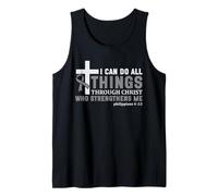 Fuerza a través de Cristo Conciencia del Guerrero del Tumor Cerebral Camiseta sin Mangas
