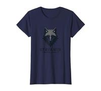 Fuerza a través de la Lealtad Lema del Paquete de Camiseta, Mujer, Azul Marino, L