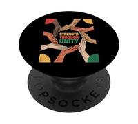 Fuerza A Través De La Unidad Manos Diversas Igualdad PopSockets PopGrip Adhesivo