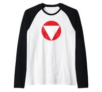 FUERZA AÉREA AUSTRIANA ROUNDEL INSIGNIA FUERZAS ARMADAS DE AUSTRIA Camiseta Manga Raglan