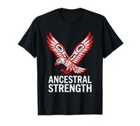 Fuerza ancestral Águila nativa Tótem del noroeste del Pacífico Camiseta