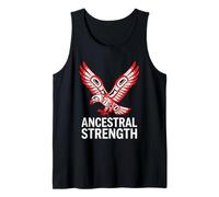Fuerza ancestral Águila nativa Tótem del noroeste del Pacífico Camiseta sin Mangas