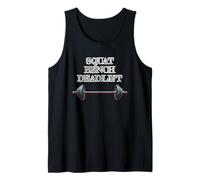 Fuerza Cultura Squat Bench Peso Muerto Camiseta sin Mangas