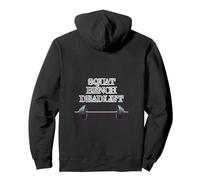 Fuerza Cultura Squat Bench Peso Muerto Sudadera con Capucha