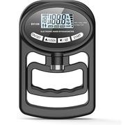 Fuerza de agarre del dinamómetro de mano, 1 juego de prueba de agarre, dinamómetro de mano, probador de fuerza de agarre electrónico, fortalecedor de agarre negro, entrenador de mano LUMEIRA