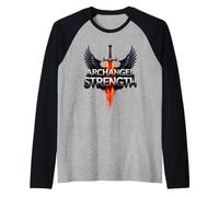 Fuerza del Arcángel Camiseta Manga Raglan