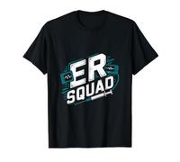 Fuerza del Equipo médico del Equipo de emergencias Camiseta gráfica económica, Hombre, Negro, M