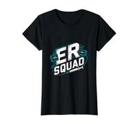 Fuerza del Equipo médico del Equipo de emergencias Camiseta gráfica económica, Mujer, Negro, M