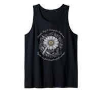 Fuerza, Esperanza, Coraje, Conciencia sobre el Parkinson, Daisy Ribbon Camiseta sin Mangas