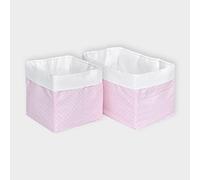 Fuerza Kids cesta Uni Blanco y diseño puntos blancos sobre color rosa multicolor multicolor Talla:Körbchengröße 20 x 33 x 20 cm