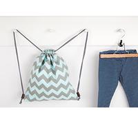 Fuerza Kids Turn Bolsa Chevron Gris Claro y Mint