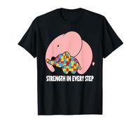 Fuerza Madre Hija Niñas Autistas Concientización sobre el Autismo Mamá Camiseta