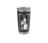 Fuerza Mayor Arcanos Tarot Cartas Leo Zodiaco Oculto Astrología Vaso térmico de acero inoxidable de doble pared