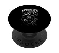 Fuerza Tigre Rugiente Rayo Poderoso Animal Sal PopSockets PopGrip Adhesivo