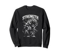 Fuerza Tigre Rugiente Rayo Poderoso Animal Sal Sudadera