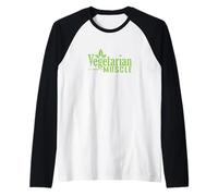 Fuerza Vegetariana a Base de Plantas musculares Camiseta Manga Raglan
