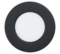 Fueva 6 Downlight empotrable LED redondo (3,5 W, Ø x Al: 8,6 x 3,1 cm, Negro, 2.700 K - 6.500 K, IP20)