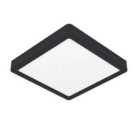 Fueva 6 Downlight LED empotrable (10,5 W, L x An x Al: 22 x 22 x 2 cm, Negro, Blanco frío)