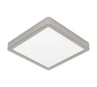 Fueva 6 Downlight LED empotrable (10,5 W, L x An x Al: 22 x 22 x 2 cm, Níquel, Blanco frío)