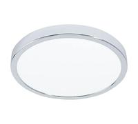 Fueva 6 Panel LED redondo (14,2 W, Ø x Al: 27,8 x 2,5 cm, Cromo, Blanco cálido)
