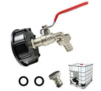 FUFRE 2 piezas IBC Grifo IBC Tanque Accesorios S60x6 1/2 pulgadas IBC Tank Accesorios Extensión Espaciador para Depósito de Agua IBC 1000L Tanques de Agua de Lluvia (B)