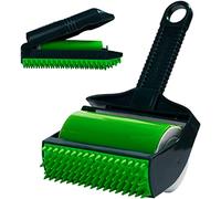 FUFRE Stick It Roller, Gel Silicone Stick It Lint Roller, Rodillo de pelusas reutilizable para pelo de mascotas, quitapelusas para pelo de mascotas, ropa, asientos de coche (amarillo)