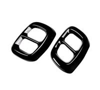 FUFUBAI para Mercedes para Benz GLA X156 2015 2016 2017 2018 2 Unids/Set Cubierta De Puntas De Tubo De Escape Negro/Plateado Brillante (Color : Negro)