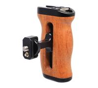 FUGASUN Mango lateral de madera compatible con ARRI de 1/4 pulgadas y 3/8 pulgadas, mango ajustable izquierdo/derecho para EOS R50V/RP/R50/R100/R7/R8, Alpha A7R V/A7 IV/A7S III/7R V/S III/A7R IV