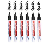 Fugentec, 6 piezas de bolígrafo de lechada para restauración de juntas con punta de repuesto, bolígrafo de juntas resistente al agua, marcador de reparación para azulejos de pared y suelo de baño y