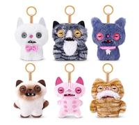 Fuggler Llavero de Peluche Coleccionable Alley Cats Keyrings de 12 cm (6 Pack) de ZURU.
